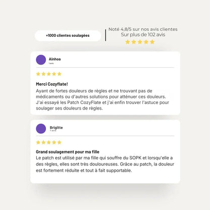 Patchs Confort Menstruel CozyFlate®